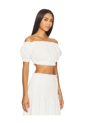 Lovers and Friends Alessia Cropped Top in White. Size L. Also in M, S, XL, XS, XXS.