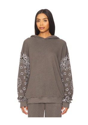 Lauren Moshi Black Horse Classic Hoodie in Grey. Size L. Also in XL, XS.