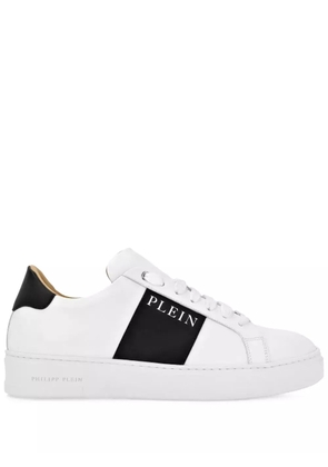 Philipp Plein Lo-Top Leather Sneakers - White