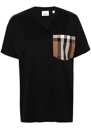 Burberry chest pocket cotton T-shirt - Black