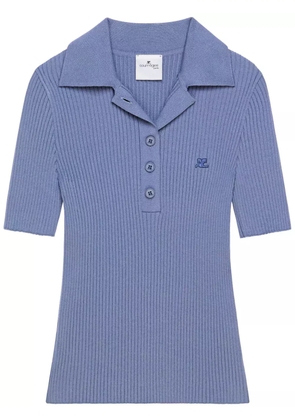 Courrèges Iconic polo top - Blue