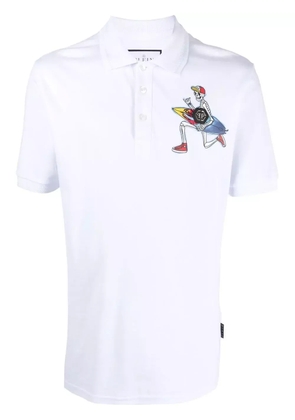 Philipp Plein graphic-print polo shirt - White