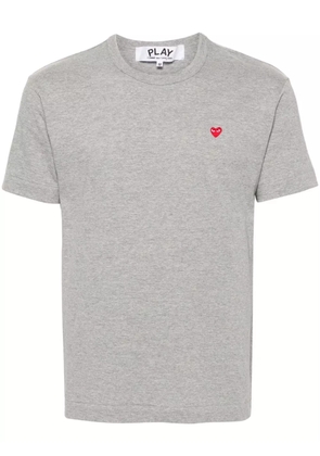 Comme Des Garçons Play Heart-patch cotton T-shirt - Grey