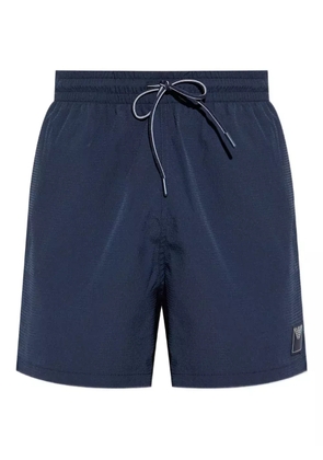 Emporio Armani logo-patch swim shorts - Blue