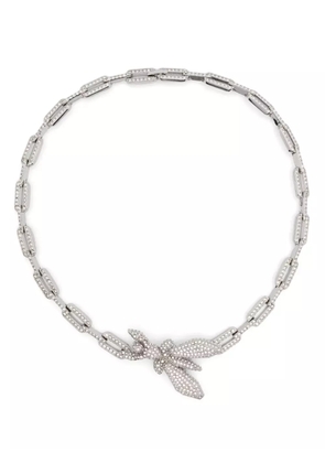 Patrizia Pepe rhinestone-embellished necklace - Silver