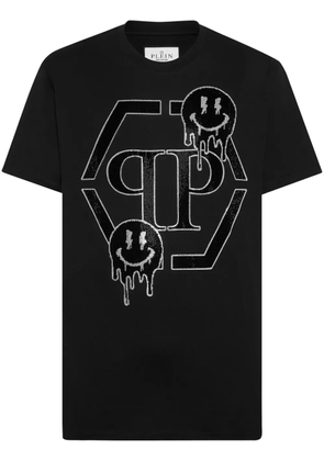 Philipp Plein Smile rhinestone-embellished T-shirt - Black