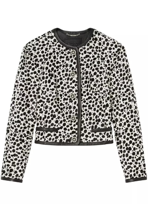 Versace Dalmatian-print raglan jacket - White