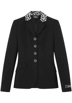 Versace Dalmatian-print riding jacket - Black