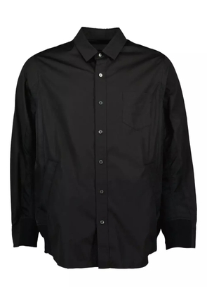 sacai poplin nylon shirt - Black