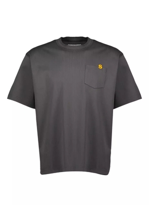 sacai cotton T-shirt - Grey