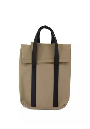 Rains flap-pocket shoulder-strap backpack - Neutrals