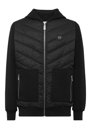Philipp Plein quilted hooded jacket - Black