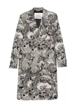 Vivienne Westwood baroque-print coat - Neutrals