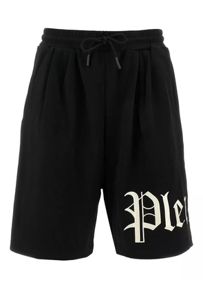 Pleasures logo-print drawstring shorts - Black