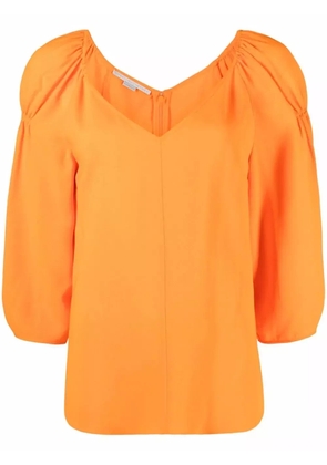 Stella McCartney cropped puff-sleeve blouse - Orange