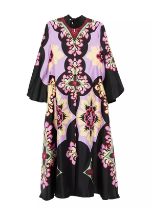 La DoubleJ printed silk maxi dress - Purple
