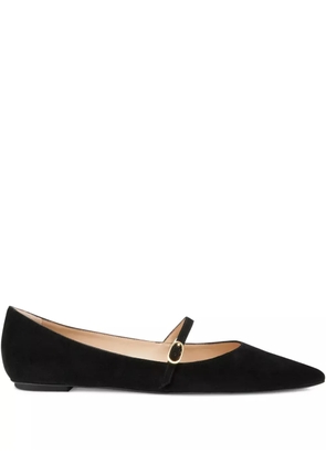 Stuart Weitzman Emilia pointed-toe ballet flats - Black