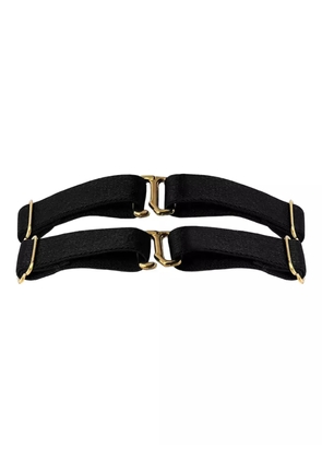 Bordelle Nara ring double-strap collar - Black