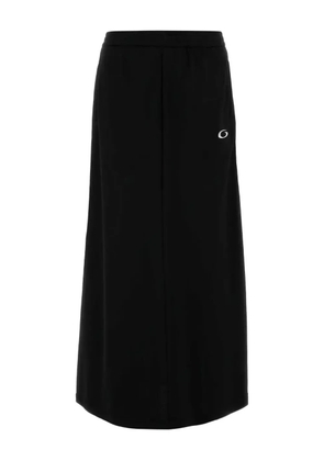 Balenciaga stripe-detail skirt - Black
