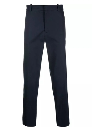 Moncler logo-appliqué chinos - Blue