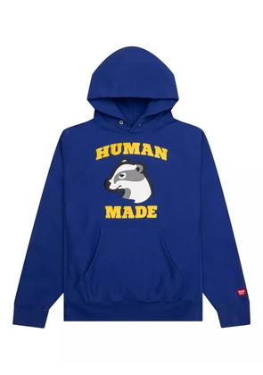 Human Made heavyweight badger-logo hoodie - Blue