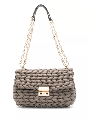 Michael Kors braided leather shoulder bag - Neutrals