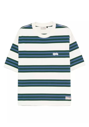 SUMMER GAMES striped organic cotton T-shirt - Neutrals