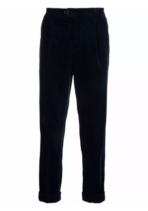 Brunello Cucinelli corduroy straight-leg trousers - Blue