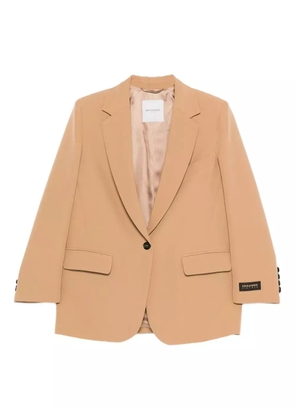 ERMANNO FIRENZE single-button cuff-detail blazer - Neutrals