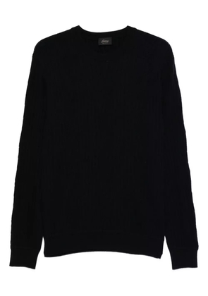 Brioni ribbed wool-cashmere blend sweater - Blue