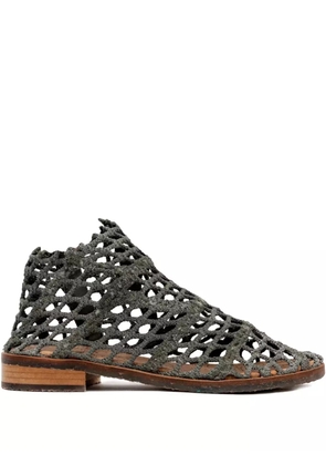 VERDURA SHOES netted ankle boots - Blue