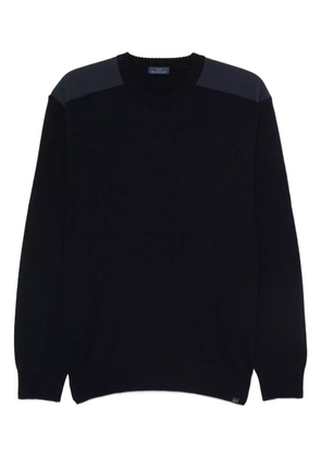 Paul & Shark wool shoulder-patch jumper - Blue