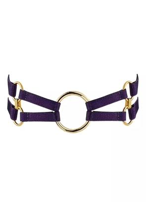 Bordelle Nara circular-gold-ring collar - Purple