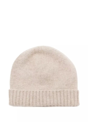Malo ribbed-knit beanie - Neutrals