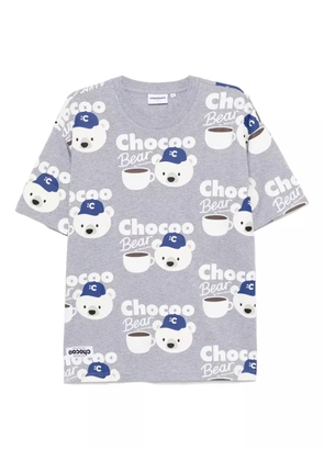 CHOCOOLATE graphic-print T-shirt - Grey