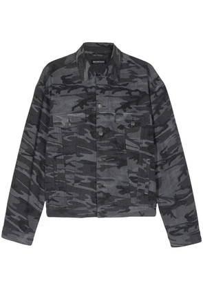 Balenciaga camouflage-print jacket - Grey