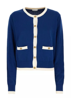 Ballantyne buttoned cropped cardigan - Blue