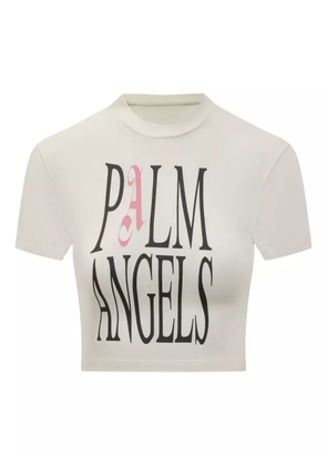Palm Angels logo-print T-shirt - White