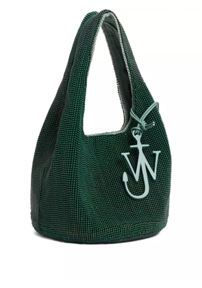 JW Anderson beaded anchor shoulder bag - Green