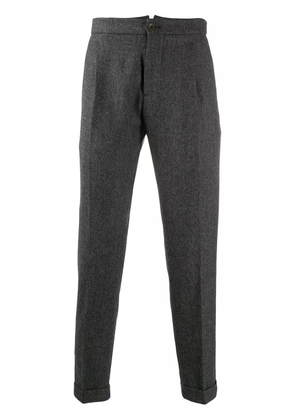 Berwich straight-leg chevron trousers - Grey