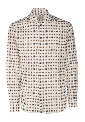 4FF dot-print shirt - Neutrals