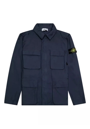 Stone Island patch-pocket field jacket - Blue