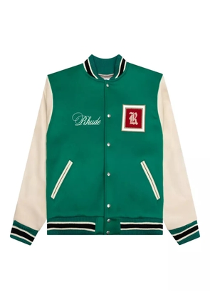 RHUDE tile-pattern bomber jacket - Green