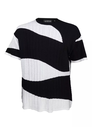 Mostly Heard Rarely Seen camo cable-knit top - Black