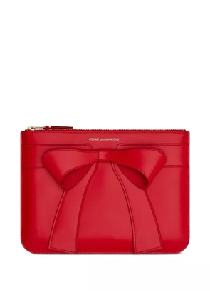 Comme Des Garçons Wallet bow-detail leather wallet - Red