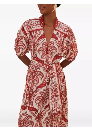 FARM Rio paisley-print dress - White