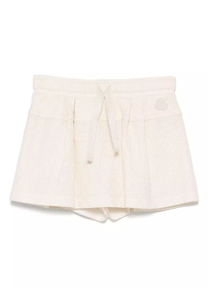 Moncler textured mini skirt - Neutrals