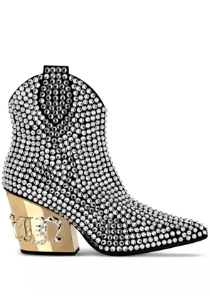 Philipp Plein stud-embellished 90mm boots - Black