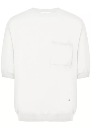 Moschino fine-knit T-shirt - White