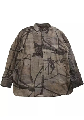 Ziggy Chen printed shirt - Green